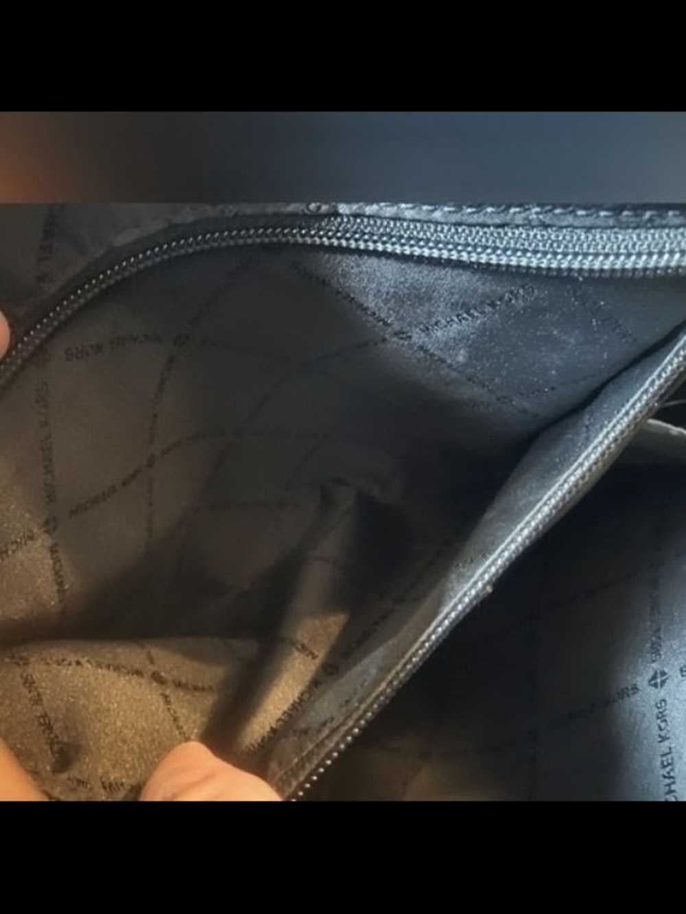 NWT💕Michael Kors Alessa 2019 Black Pebble Leather Satchel with Shoulder Strap - Picture 6 of 12